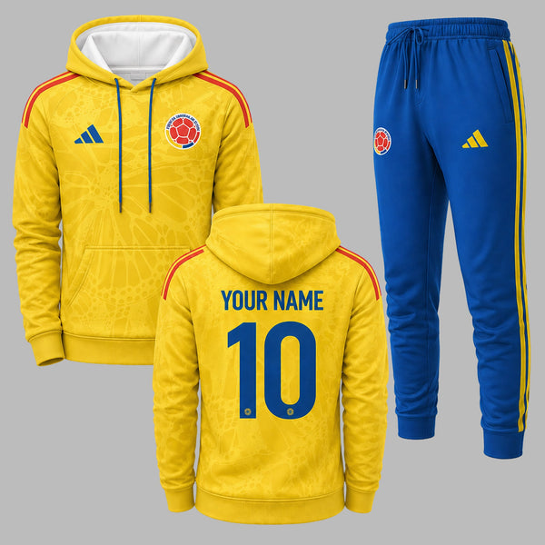Colombia 2026 World Cup Home Hoodie Jogger Set PVT03