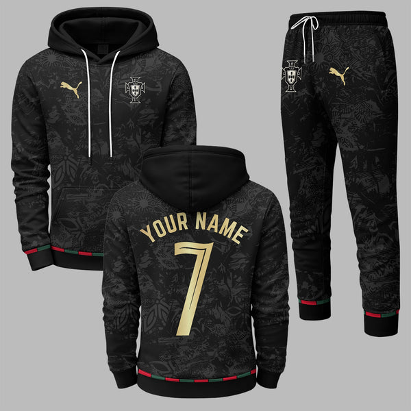 Portugal 2026 World Cup Away Hoodie Jogger Set PVT03