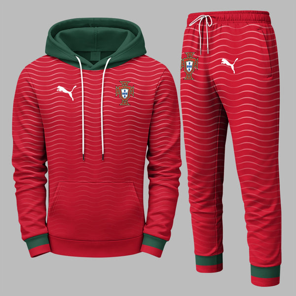 Portugal 2026 World Cup Home Hoodie Jogger Set PVT03