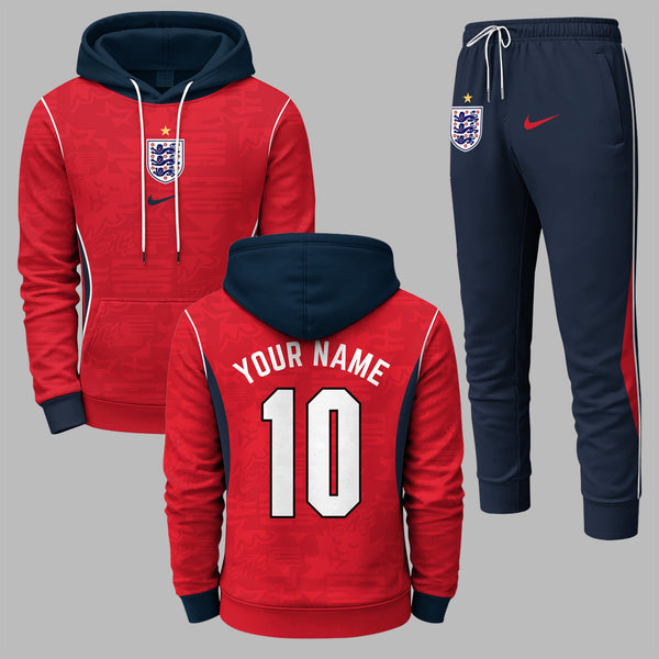 England 2026 World Cup Home Hoodie Jogger Set PVT03