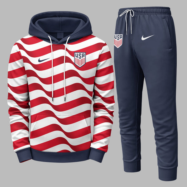 United States 2026 World Cup Home Hoodie Jogger Set PVT03