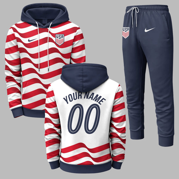 United States 2026 World Cup Home Hoodie Jogger Set PVT03