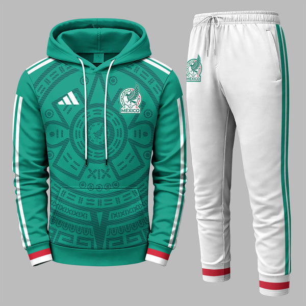 Mexico 2026 World Cup Home Hoodie Jogger Set PVT03