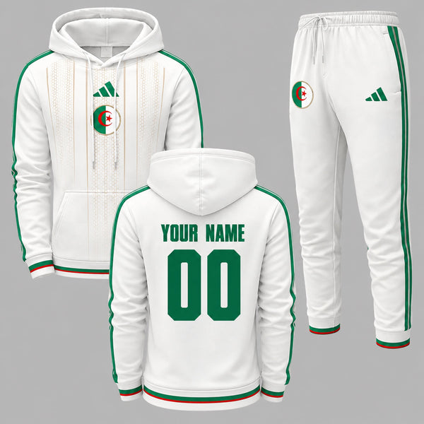 Algeria 2026 World Cup Away Hoodie Jogger Set PVT03