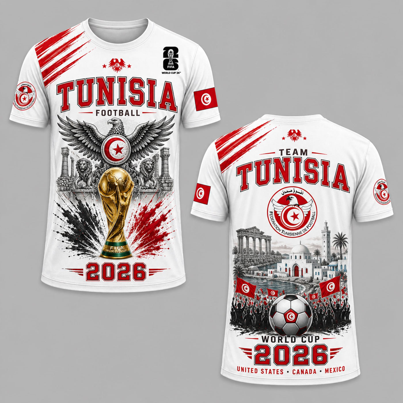 Tunisia World Cup 2026 Premium T-Shirt PVT011