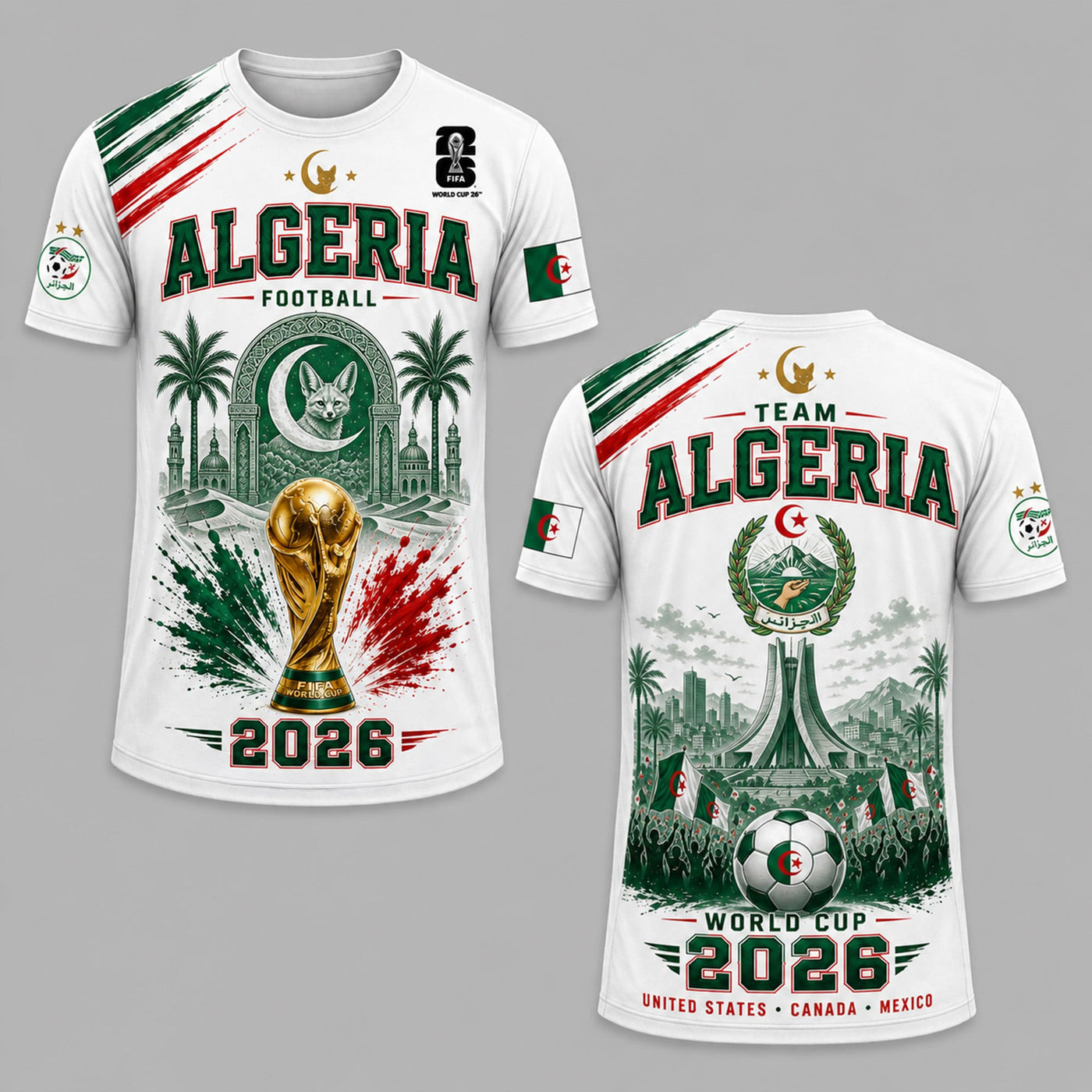 Algeria World Cup 2026 Premium T-Shirt PVT011