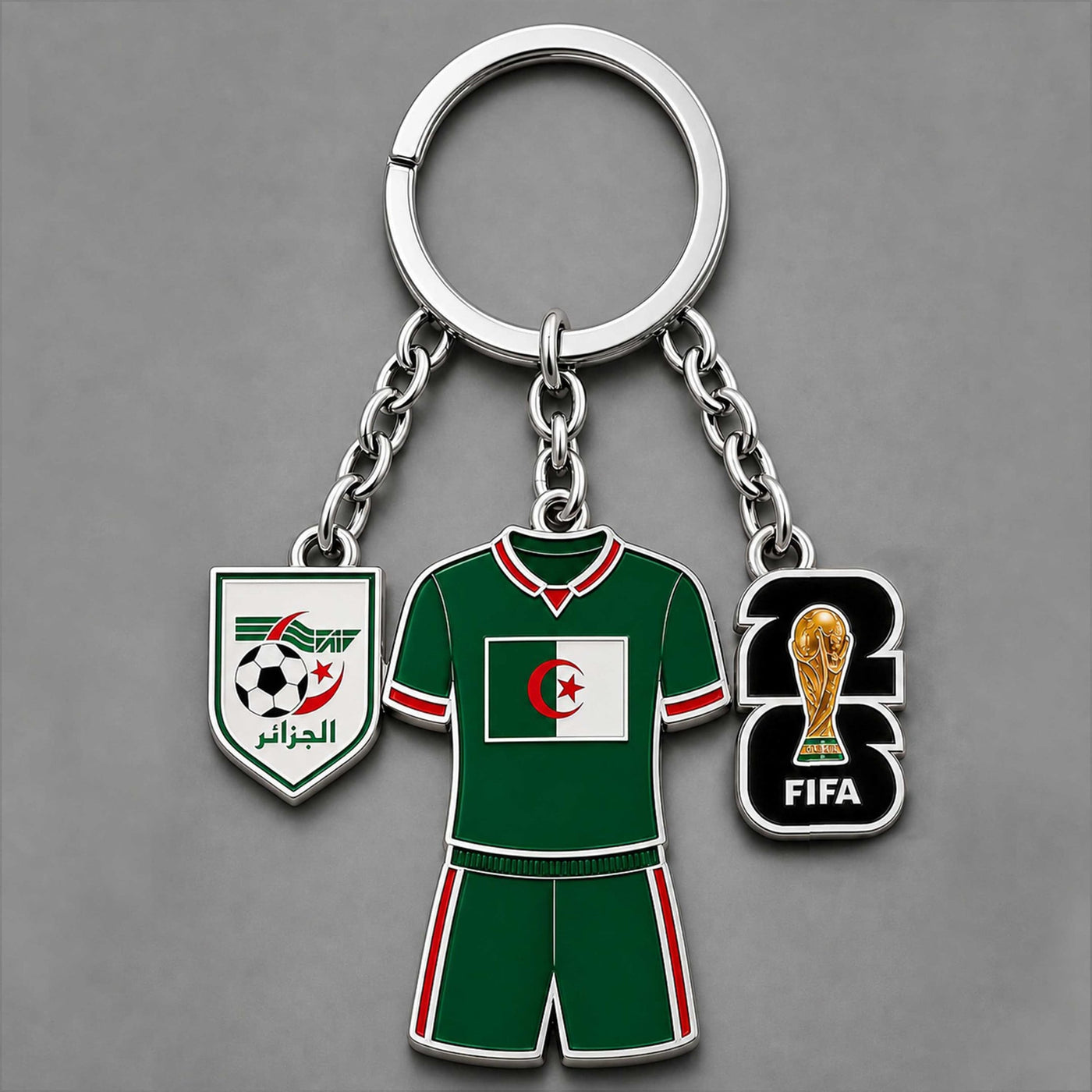 Algeria World Cup 2026 Keychain