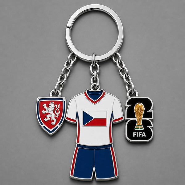 Czech Republic World Cup 2026 Keychain