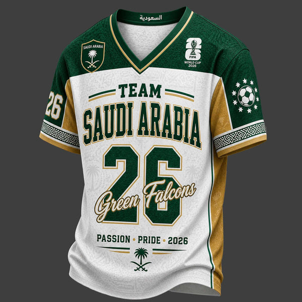 Saudi Arabia World Cup 2026 V-Neck Jersey