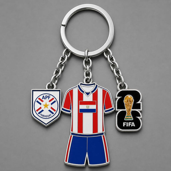 Paraguay World Cup 2026 Keychain