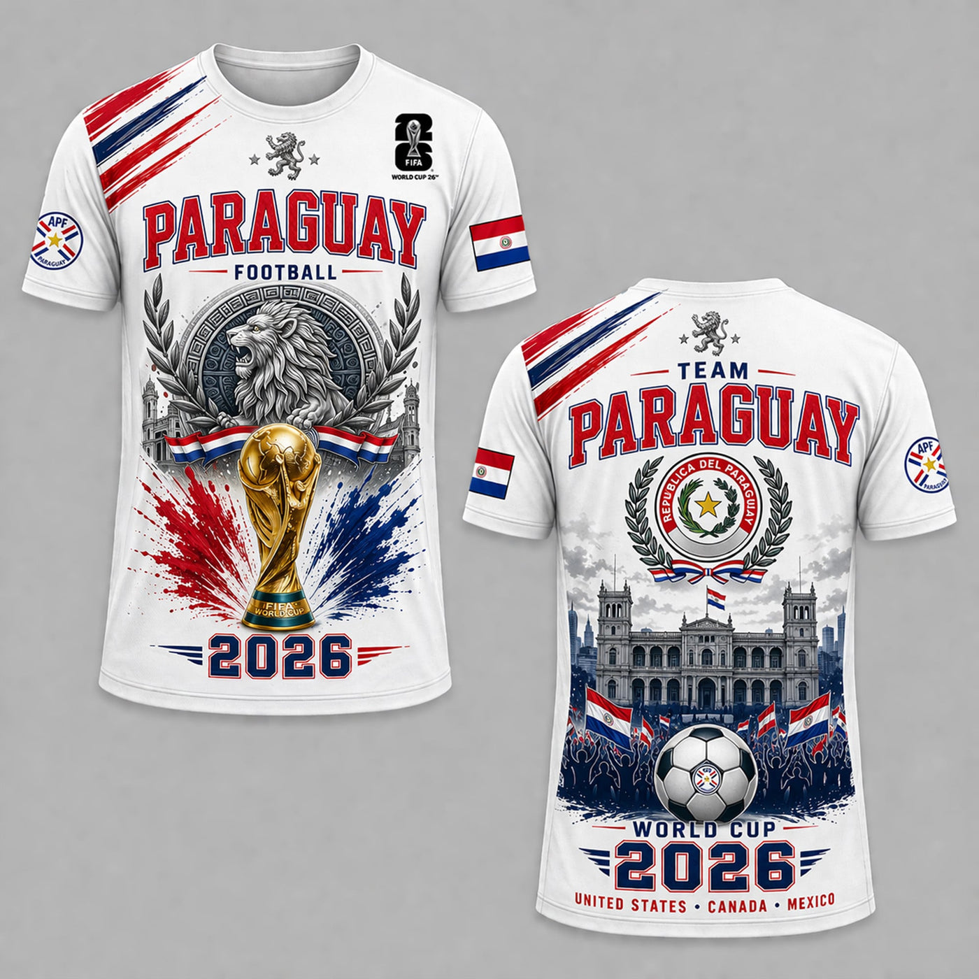 Paraguay World Cup 2026 Premium T-Shirt PVT011