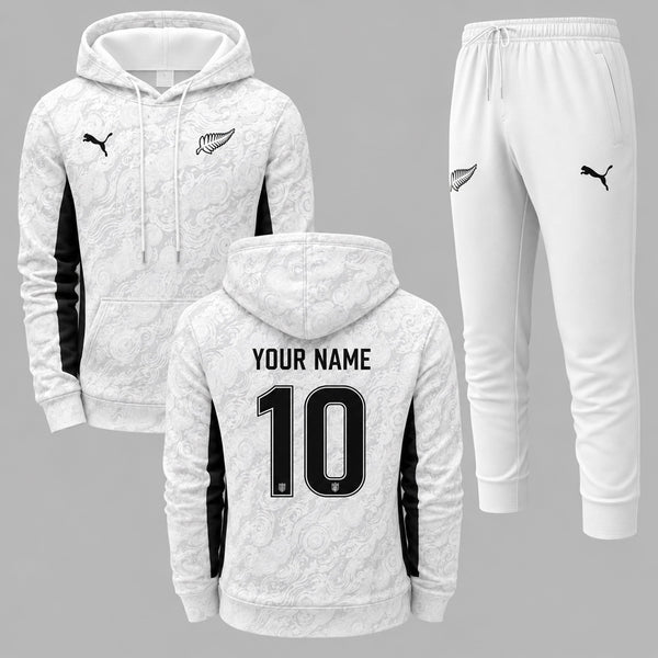 New Zealand 2026 World Cup Away Hoodie Jogger Set PVT03