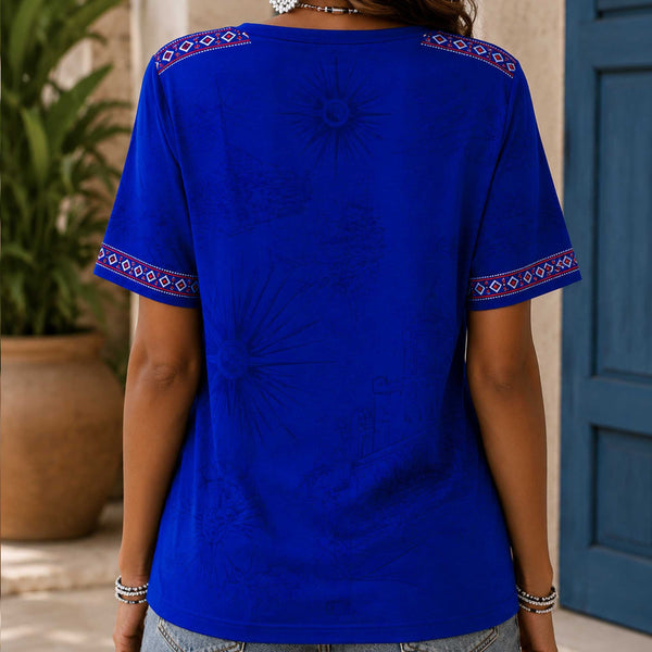 Haiti World Cup 2026 Heritage Women V-neck Shirt
