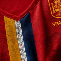 Spain World Cup 2026 Heritage Women V-neck Shirt