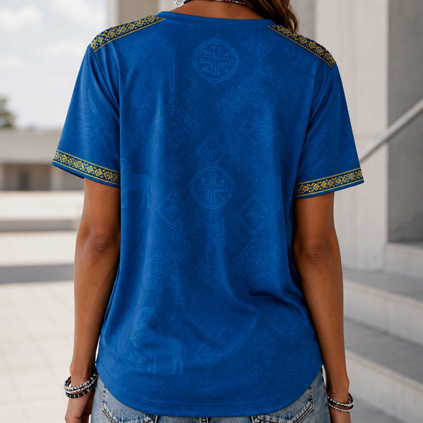 Sweden World Cup 2026 Heritage Women V-neck Shirt