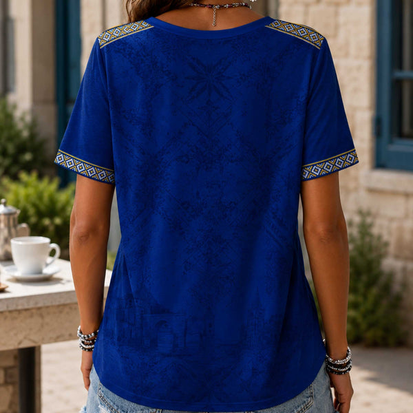 Bosnia and Herzegovina World Cup 2026 Heritage Women V-neck Shirt