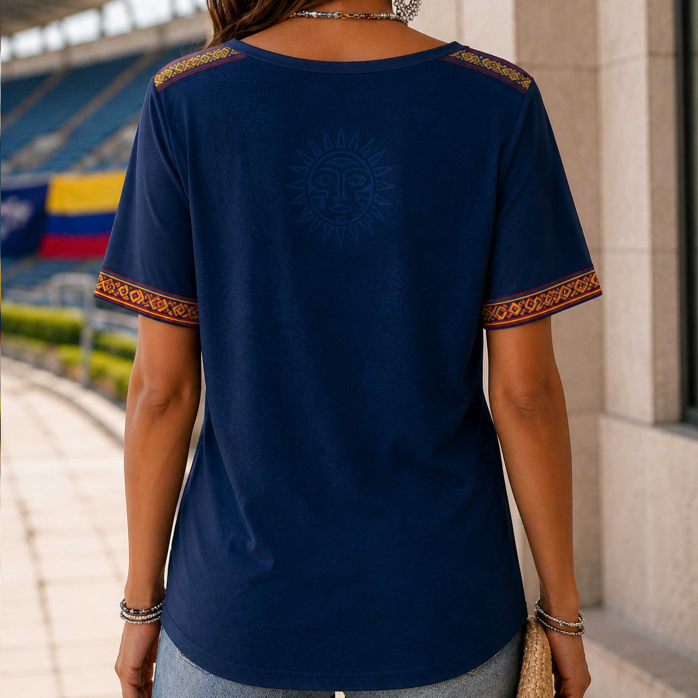 Colombia World Cup 2026 Heritage Women V-neck Shirt