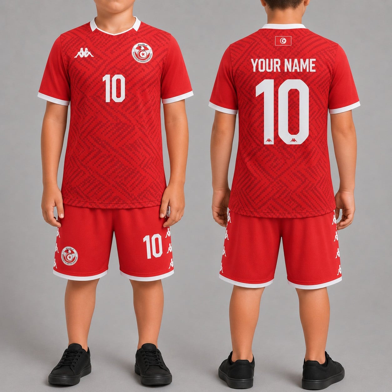 Tunisia World Cup 2026 Home Kits For Kid