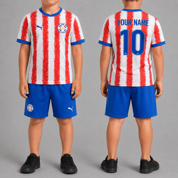 Paraguay World Cup 2026 Home Kits For Kid