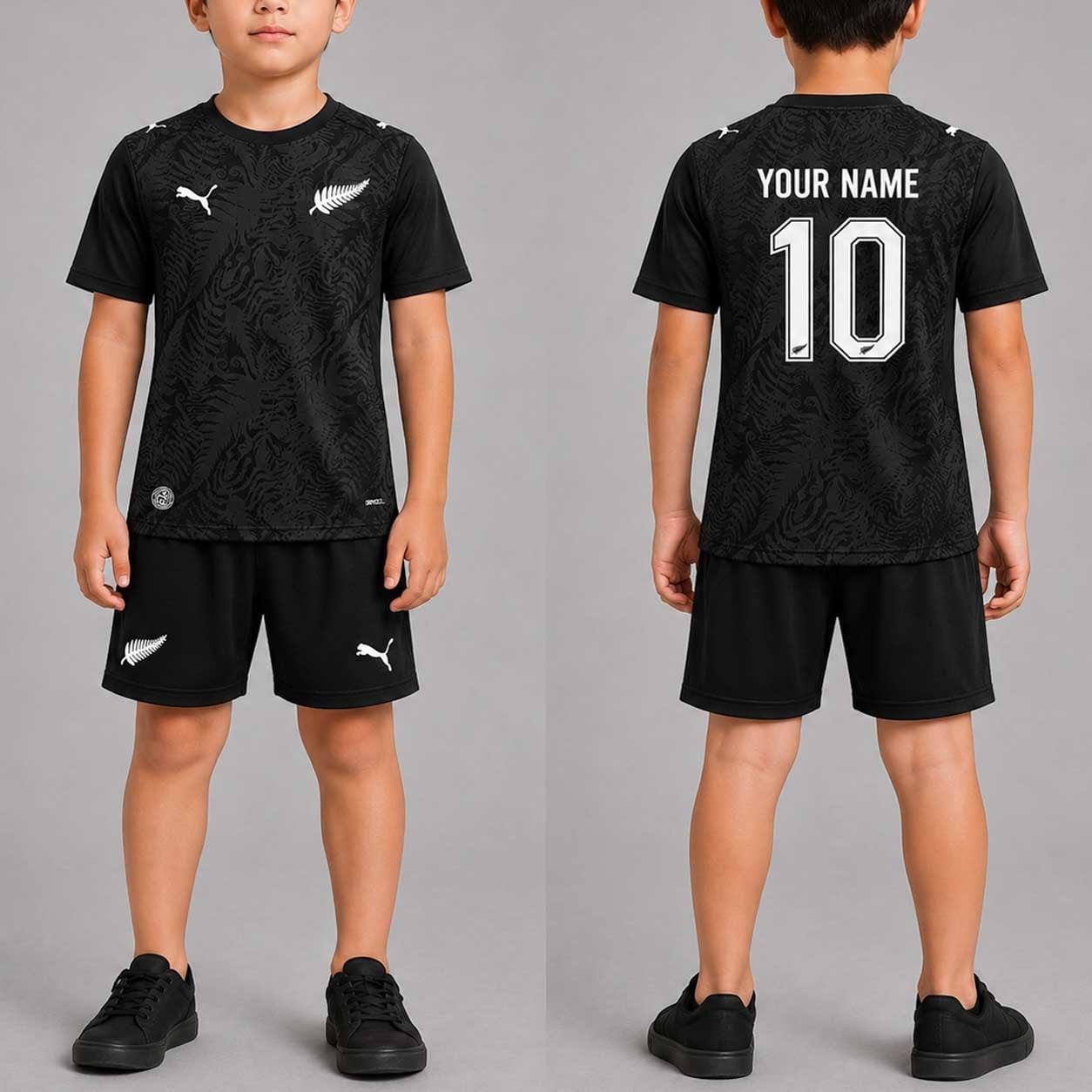 New Zealand World Cup 2026 Home Kits For Kid