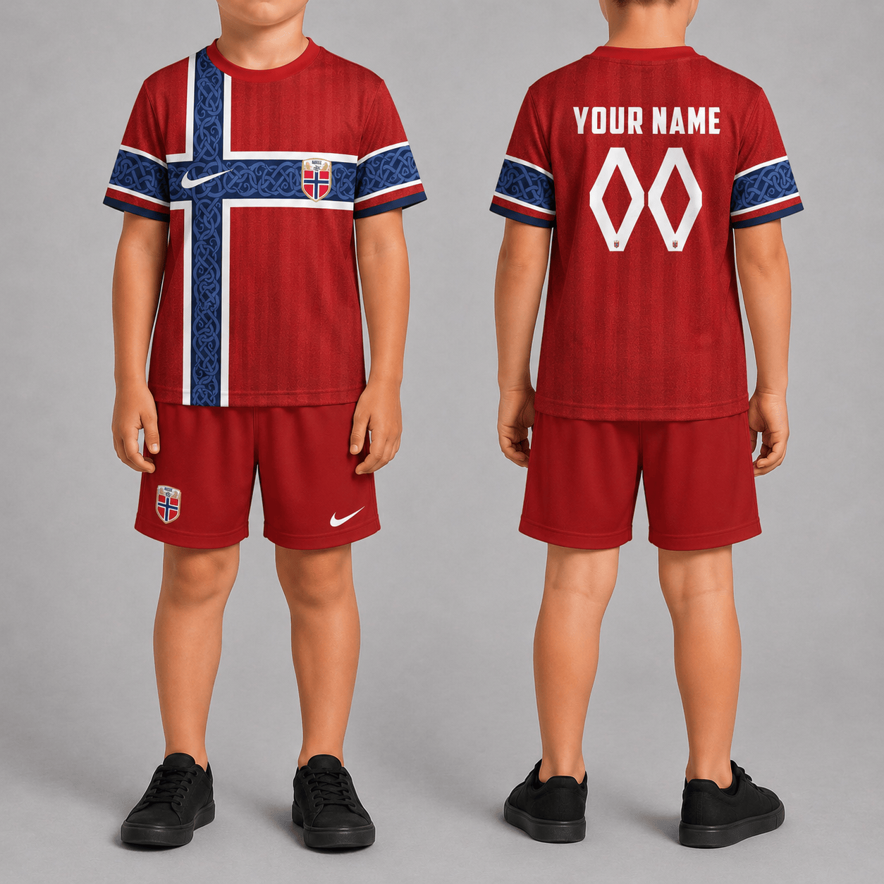 Norway World Cup 2026 Home Kits For Kid