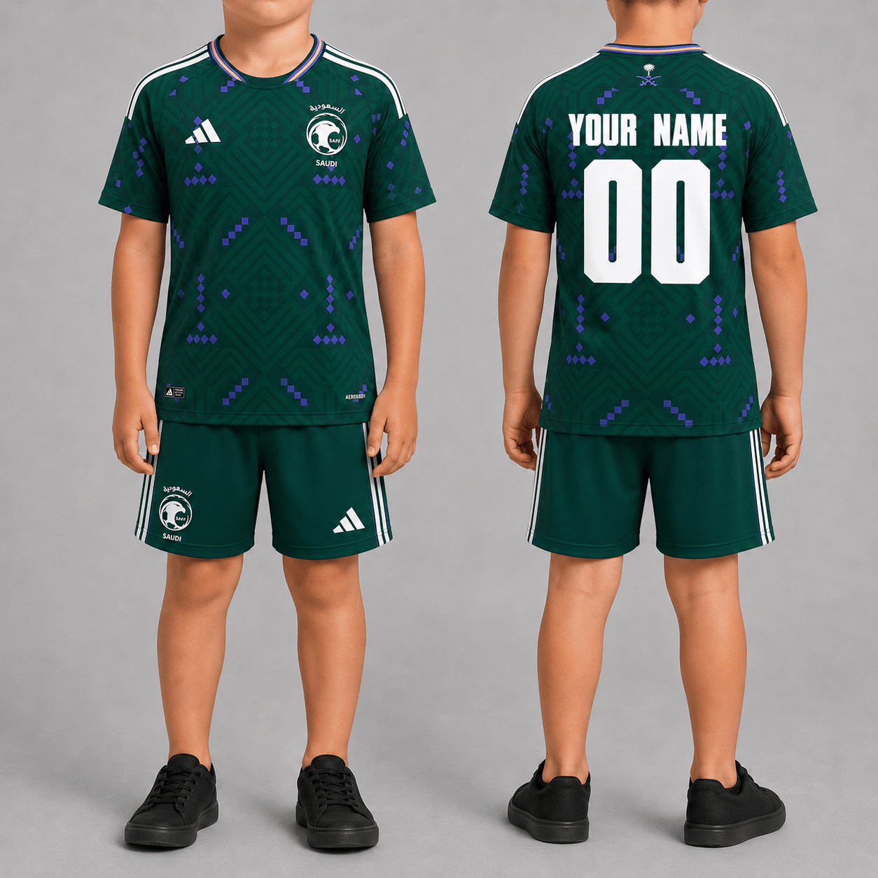 Saudi Arabia World Cup 2026 Home Kits For Kid