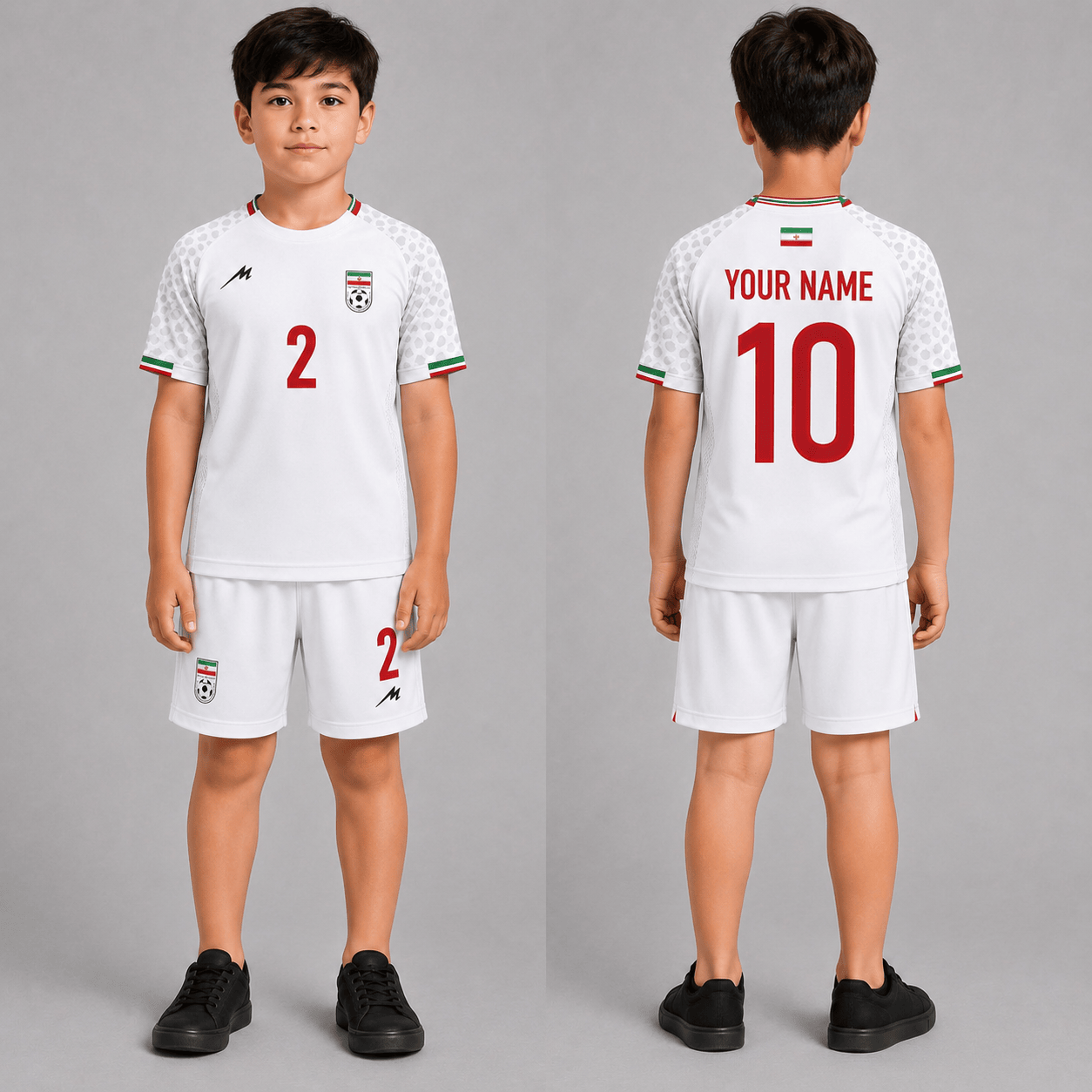 Iran World Cup 2026 Home Kits For Kid