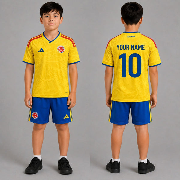 Colombia World Cup 2026 Home Kits For Kid