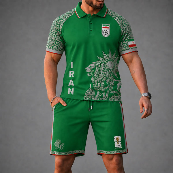 Iran World Cup 2026 Polo Short Set PVT015