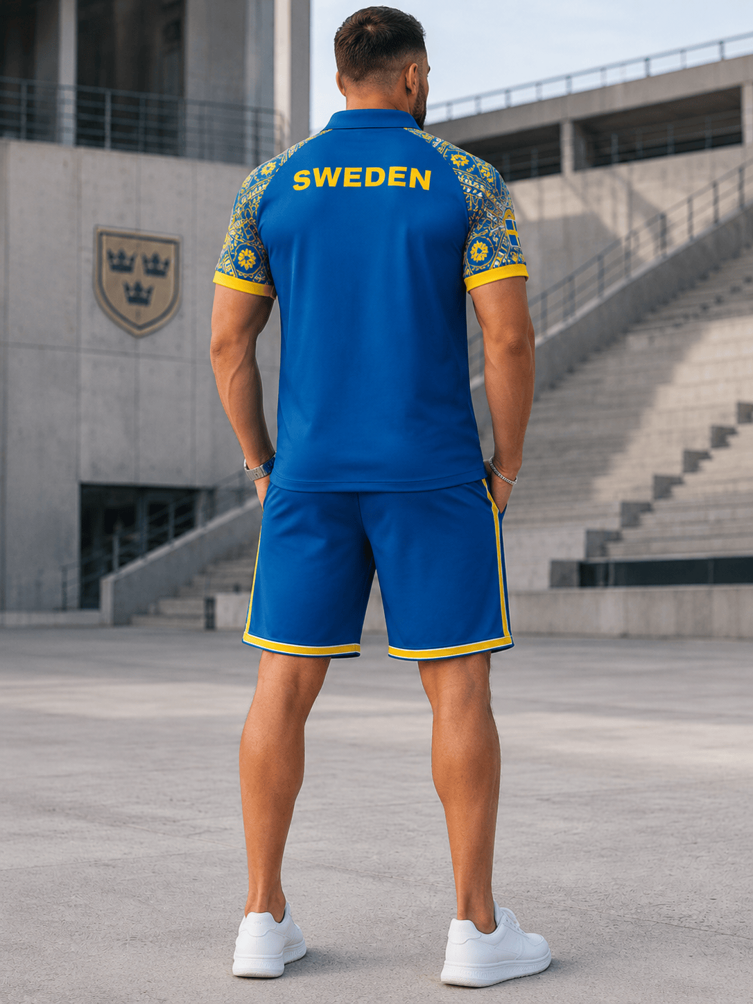 Sweden World Cup 2026 Polo Short Set PVT015