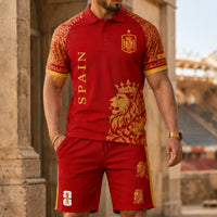 Spain World Cup 2026 Polo Short Set PVT015