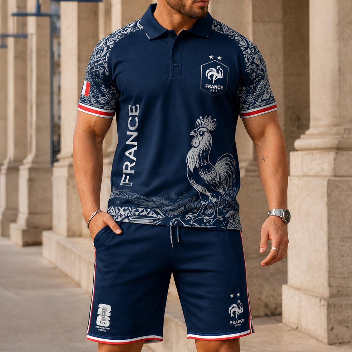 France World Cup 2026 Polo Short Set PVT015
