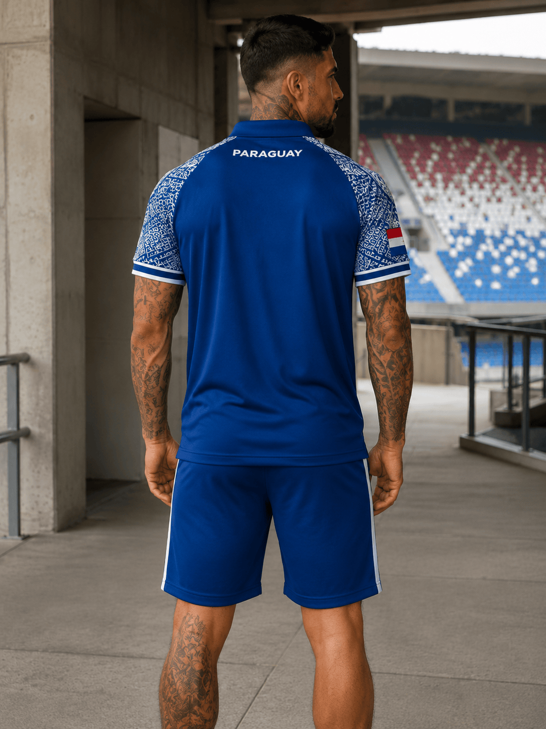 Paraguay World Cup 2026 Polo Short Set PVT015