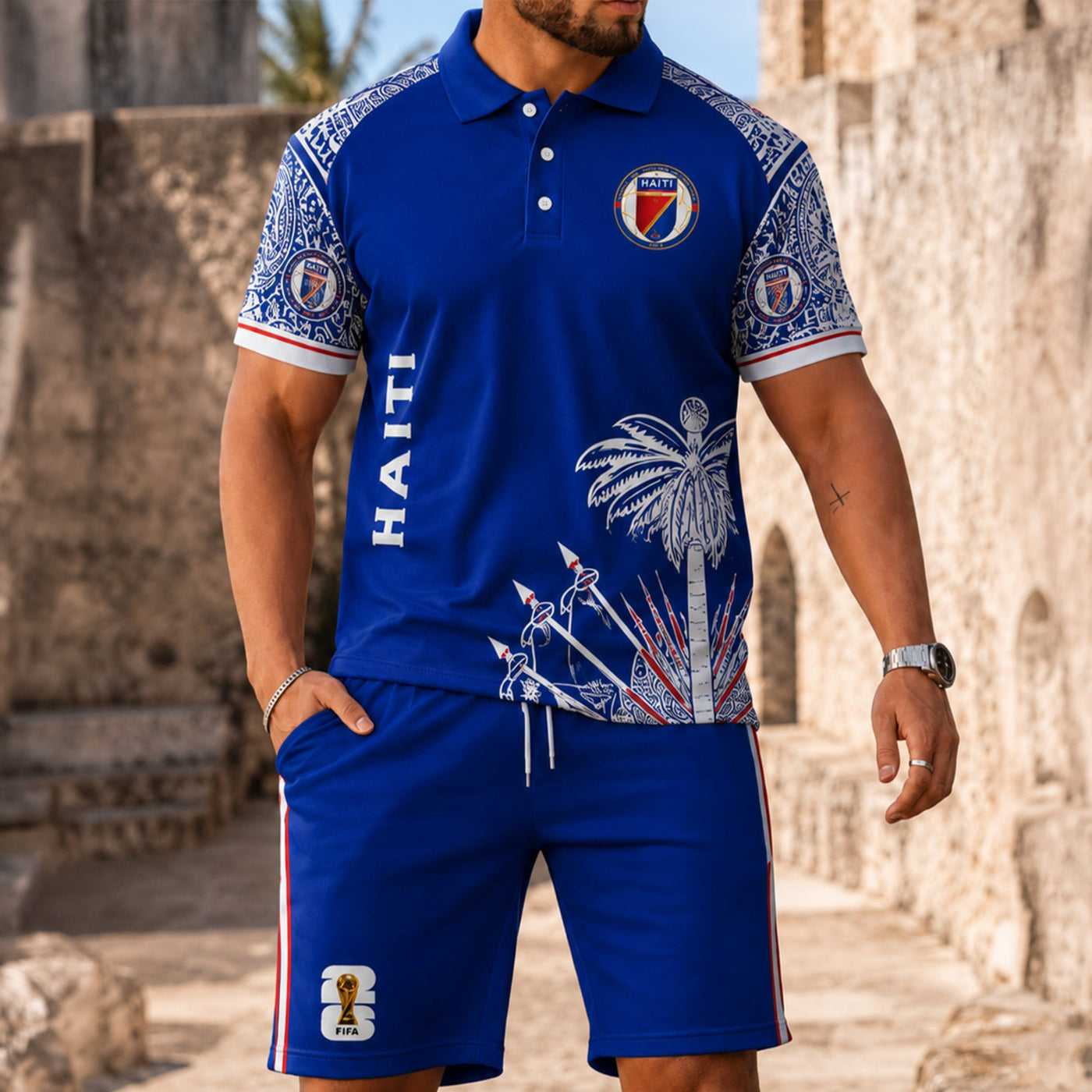 Haiti World Cup 2026 Polo Short Set PVT015