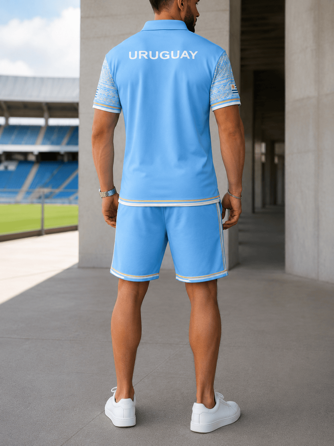 Uruguay World Cup 2026 Polo Short Set PVT015
