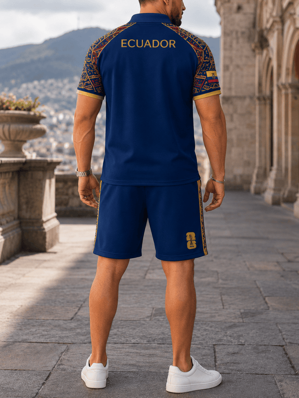 Ecuador World Cup 2026 Polo Short Set PVT015