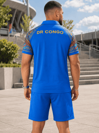 DR Congo World Cup 2026 Polo Short Set PVT015