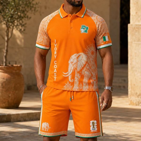 Ivory Coast World Cup 2026 Polo Short Set PVT015