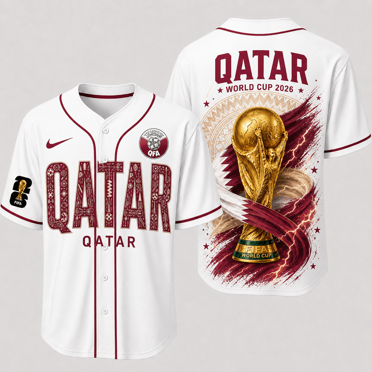 Qatar World Cup 2026 Premium Jersey PVT016