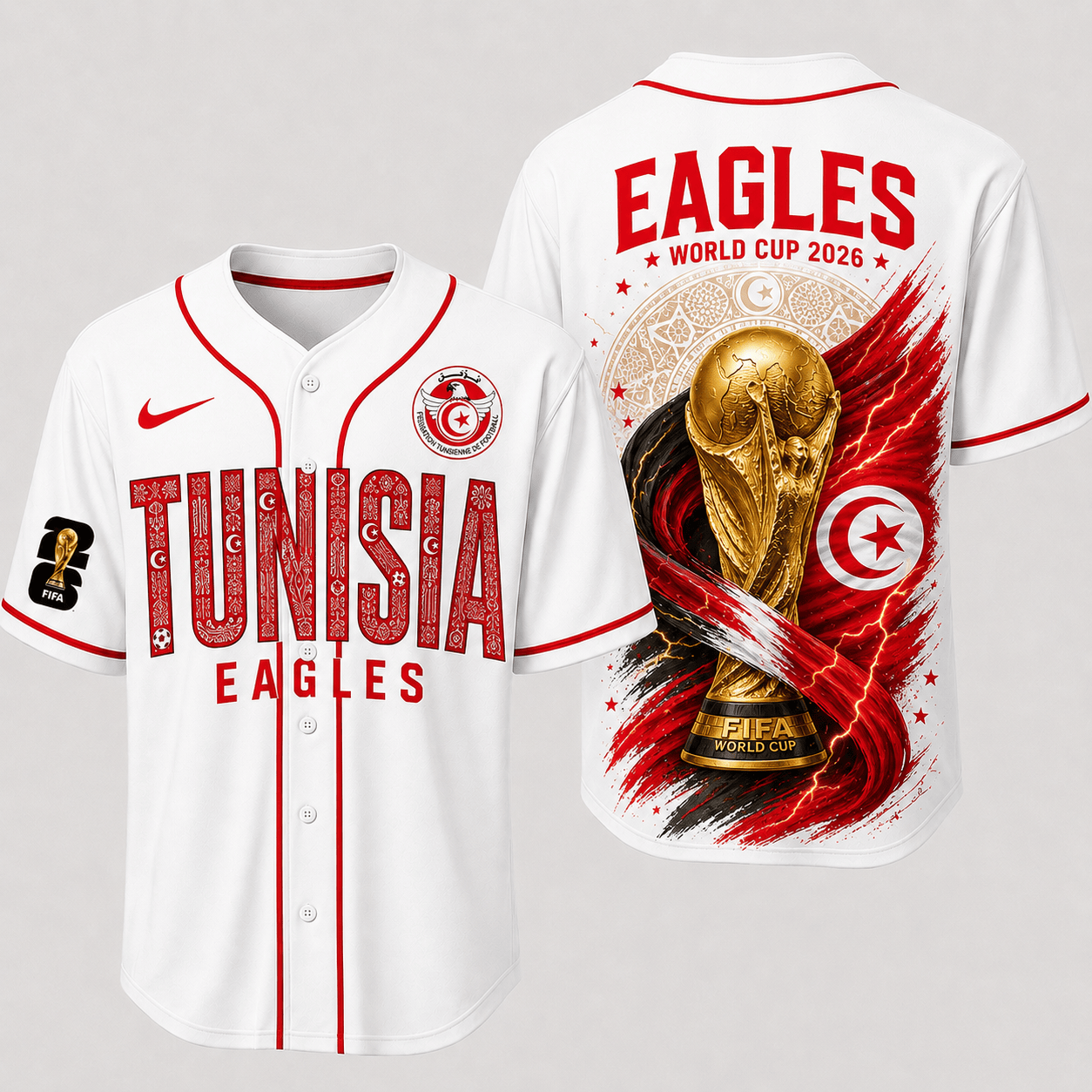Tunisia World Cup 2026 Premium Jersey PVT016