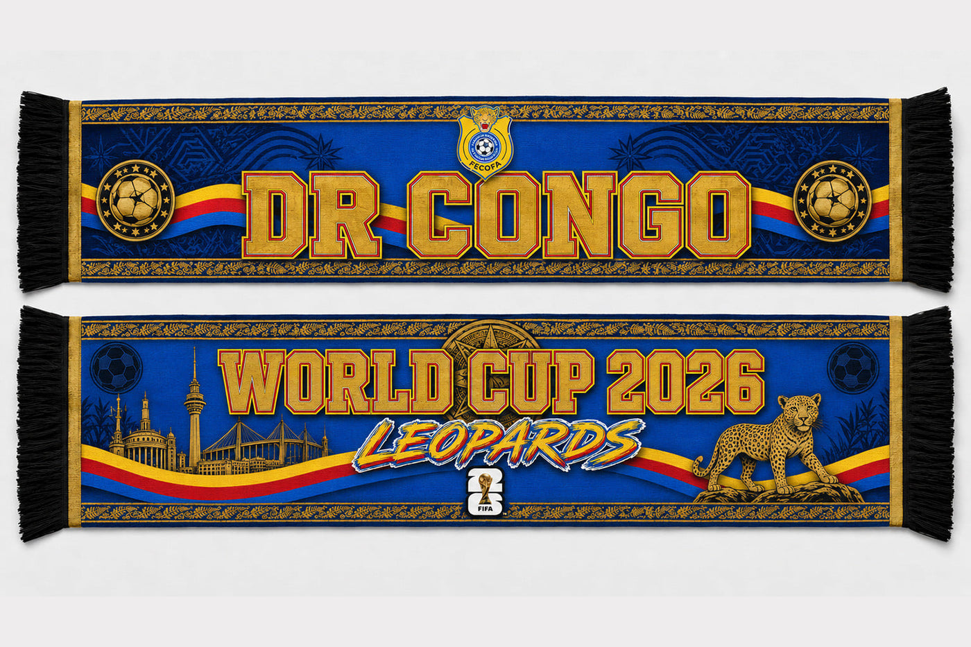 DR Congo World Cup 2026 Scarf PVT020
