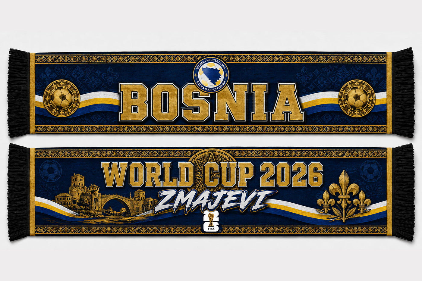 Bosnia and Herzegovina World Cup 2026 Scarf PVT020