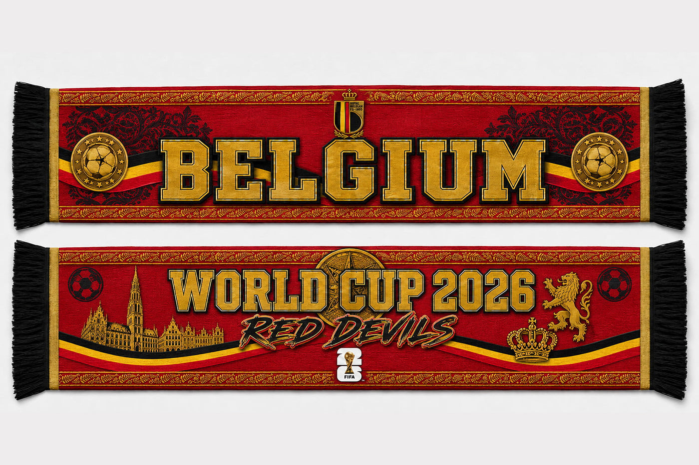 Belgium World Cup 2026 Scarf PVT020