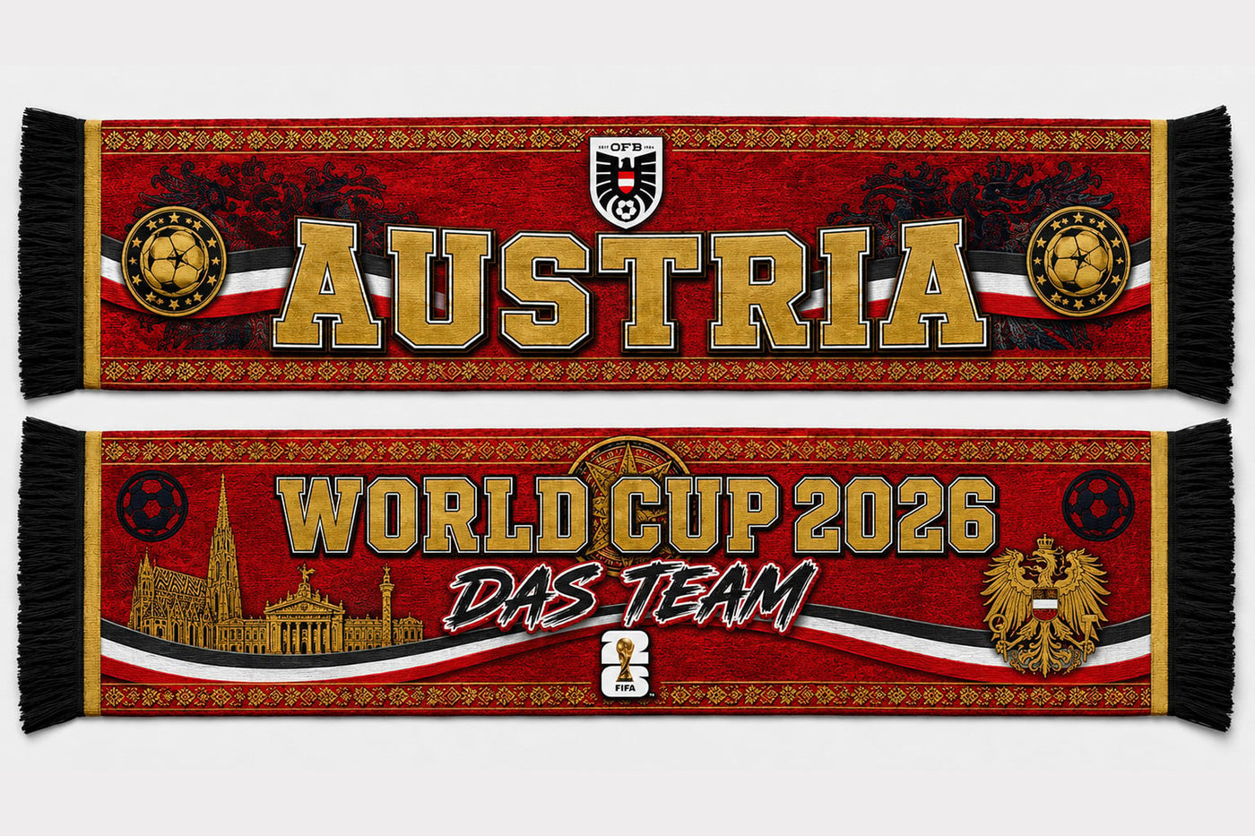 Austria World Cup 2026 Scarf PVT020