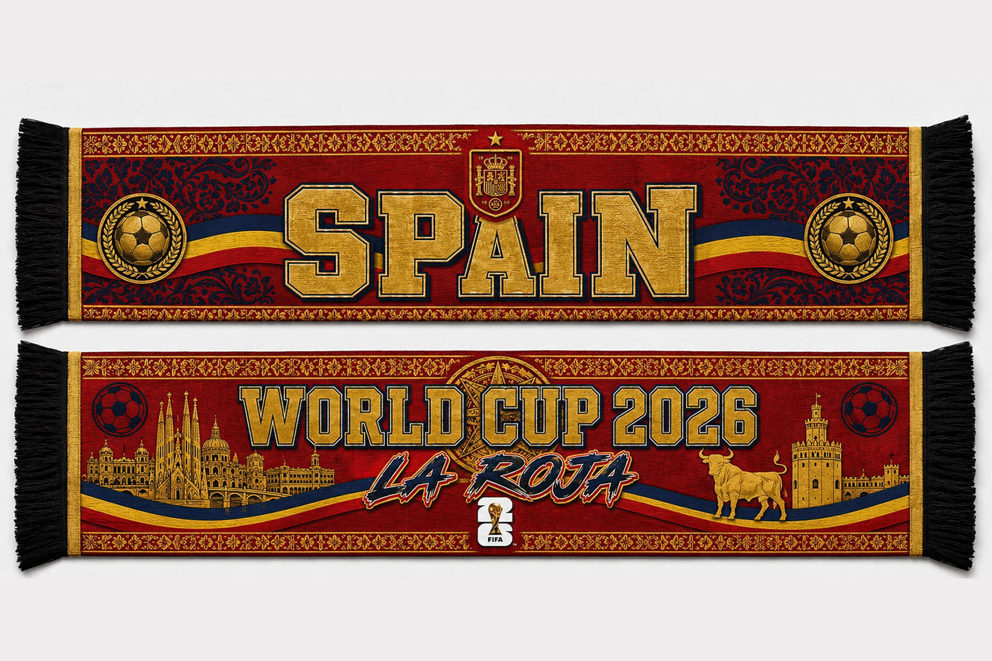Spain World Cup 2026 Scarf PVT020