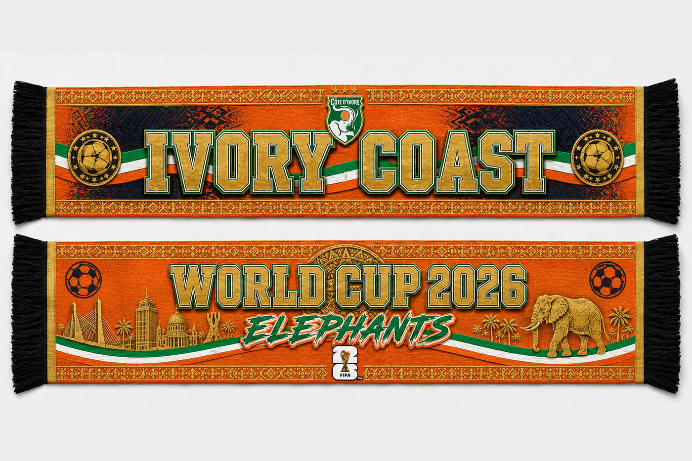 Ivory Coast World Cup 2026 Scarf PVT020