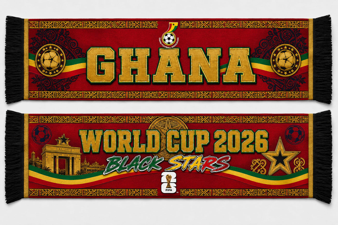 Ghana World Cup 2026 Scarf PVT020