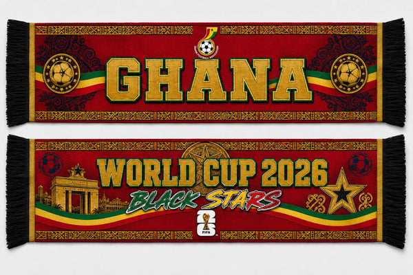 Ghana World Cup 2026 Scarf PVT020
