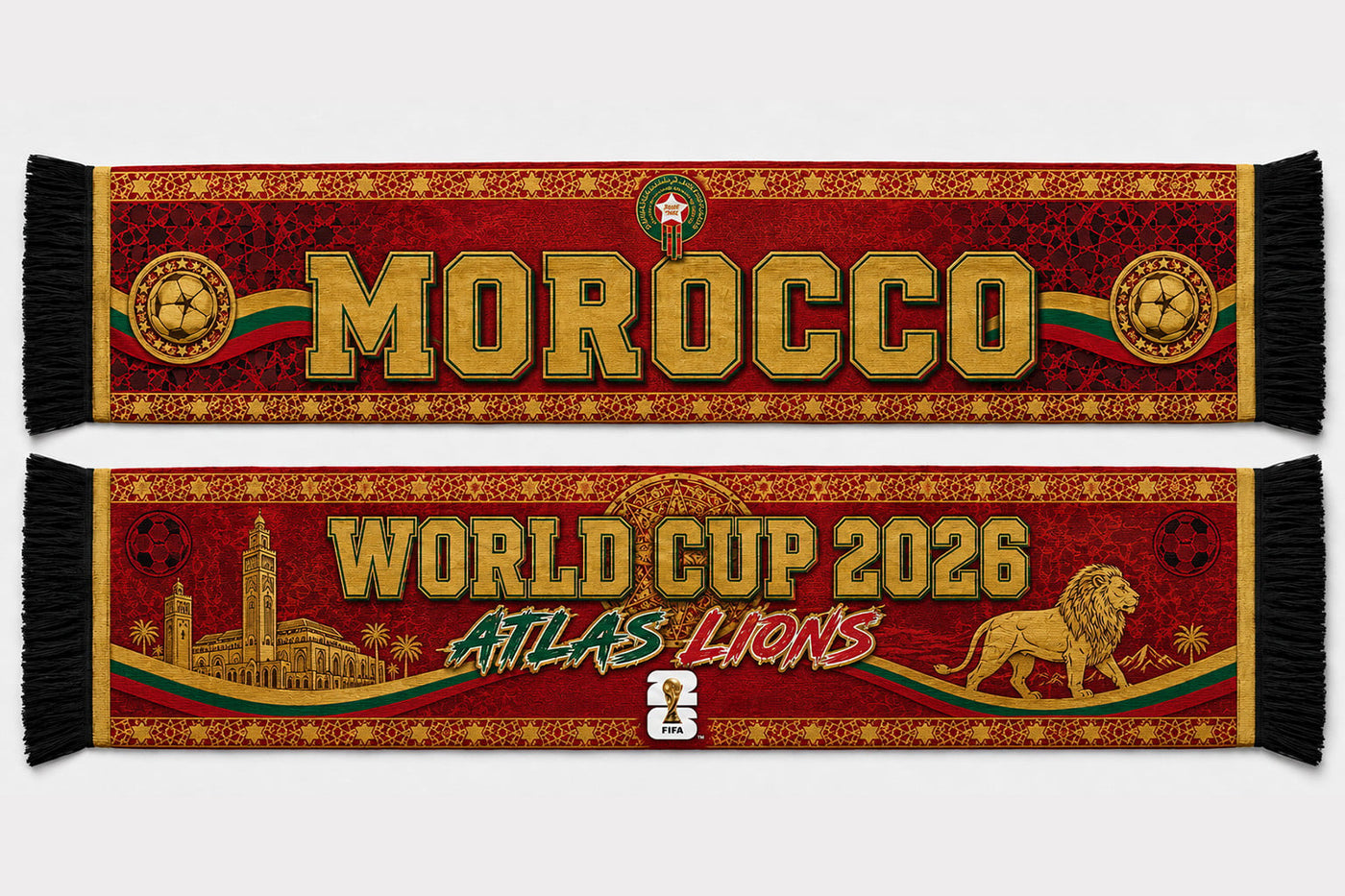 Morocco World Cup 2026 Scarf PVT020