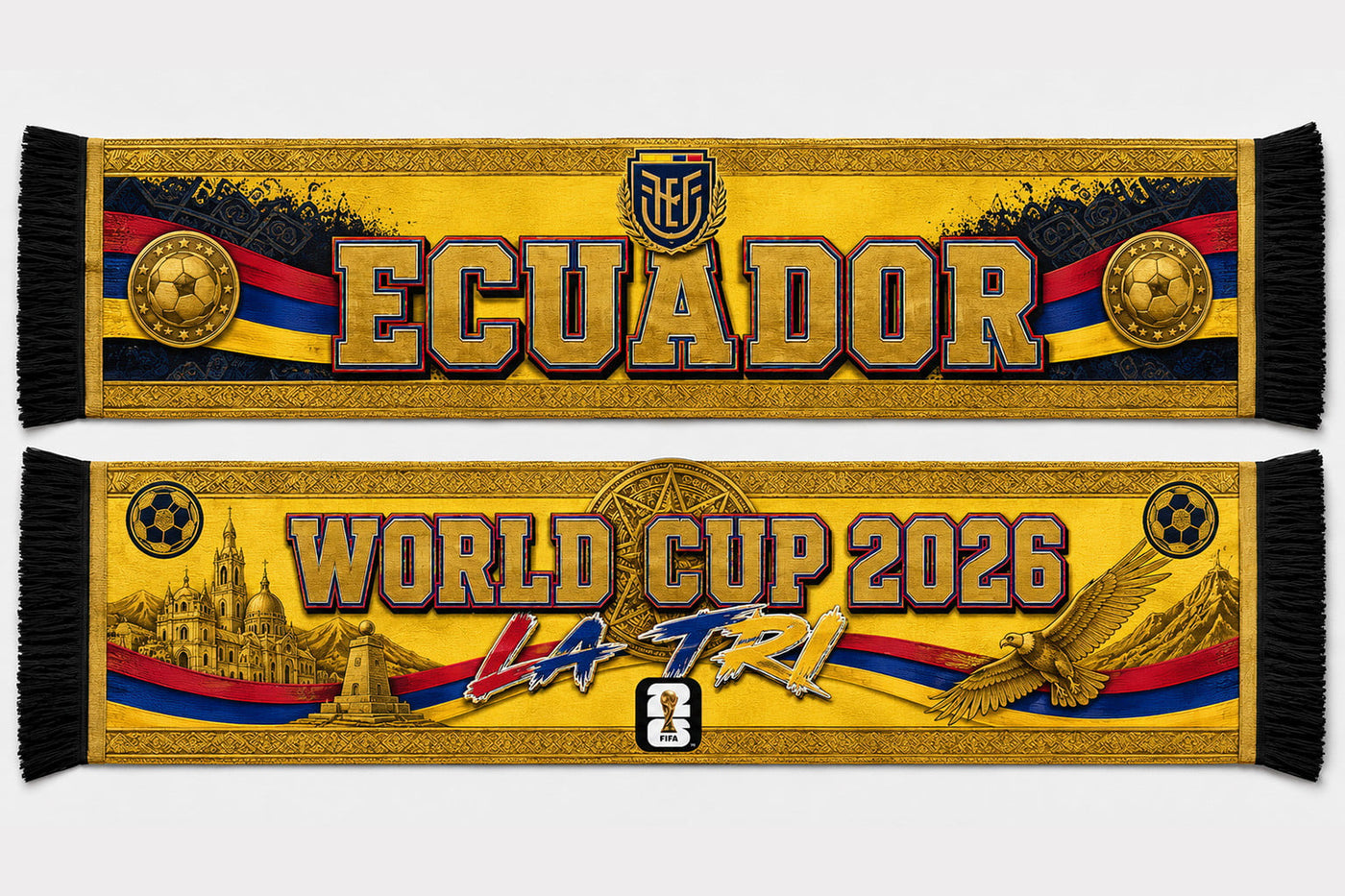 Ecuador World Cup 2026 Scarf PVT020
